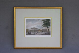 Kolorierter Stahlstich Brandenburger Tor von 1856-1857